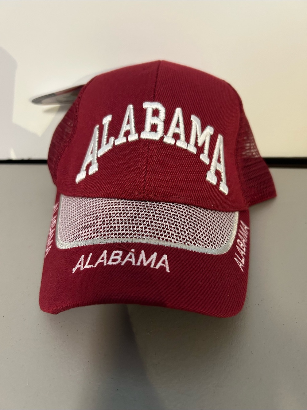 Alabama Embroidered Maroon Baseball Cap